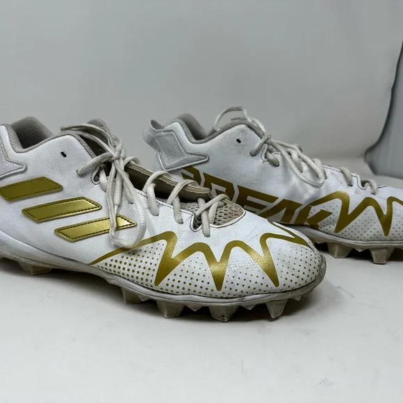 Men’s Adidas Freak 22 gold white 12 football cleats - Picture 4 of 13